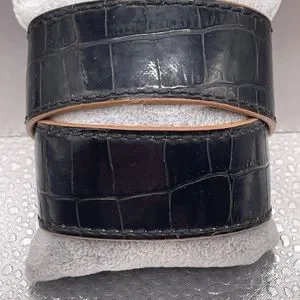 アクセサリー MARC JACOBS  LEATHER WRAP BRACELET BLACK Marc Jacobs Leather Wrap Bracelet